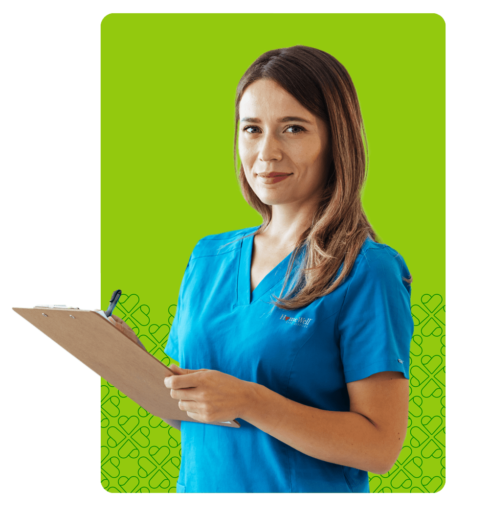 Caregiver with Clipboard