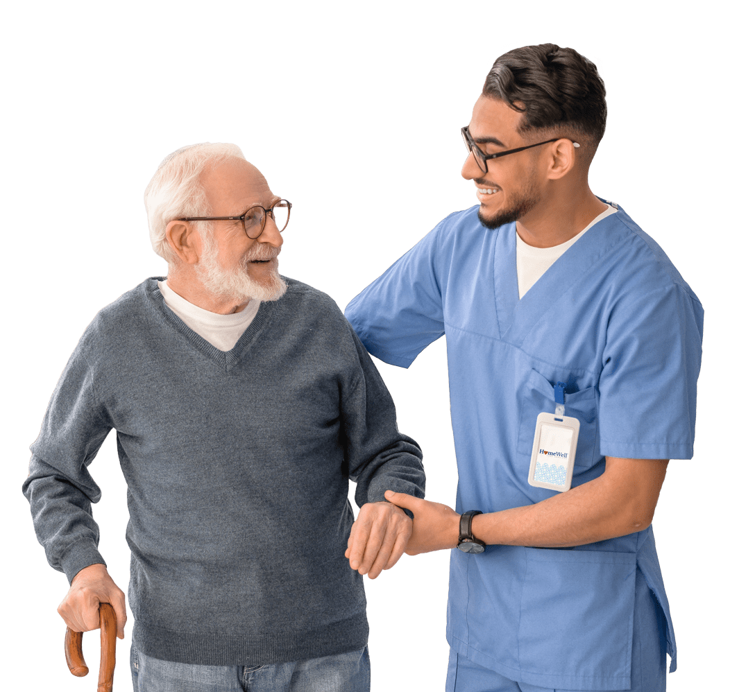 Caregiver with Elderly Woman