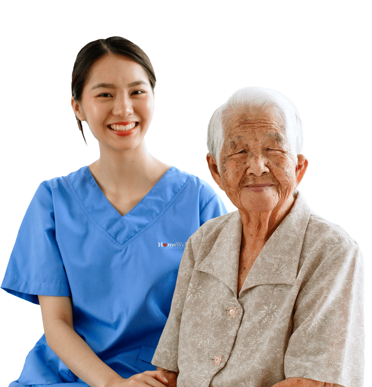 Caregiver with Elderly Woman