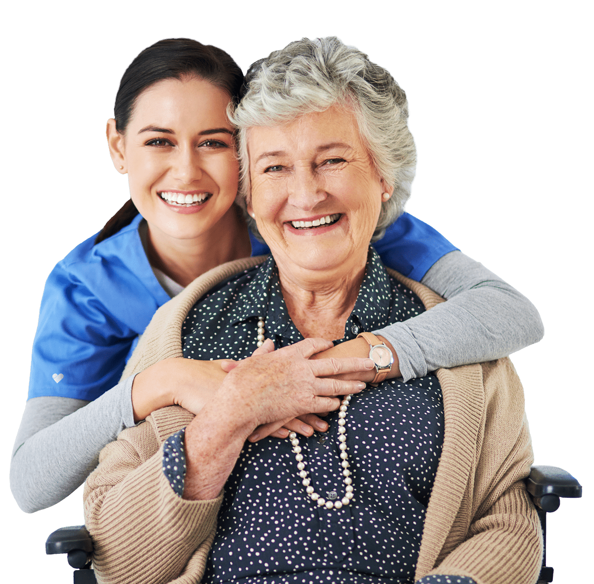 Caregiver with Elderly Woman