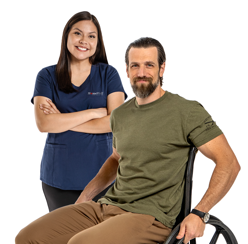 Caregiver with Elderly Woman