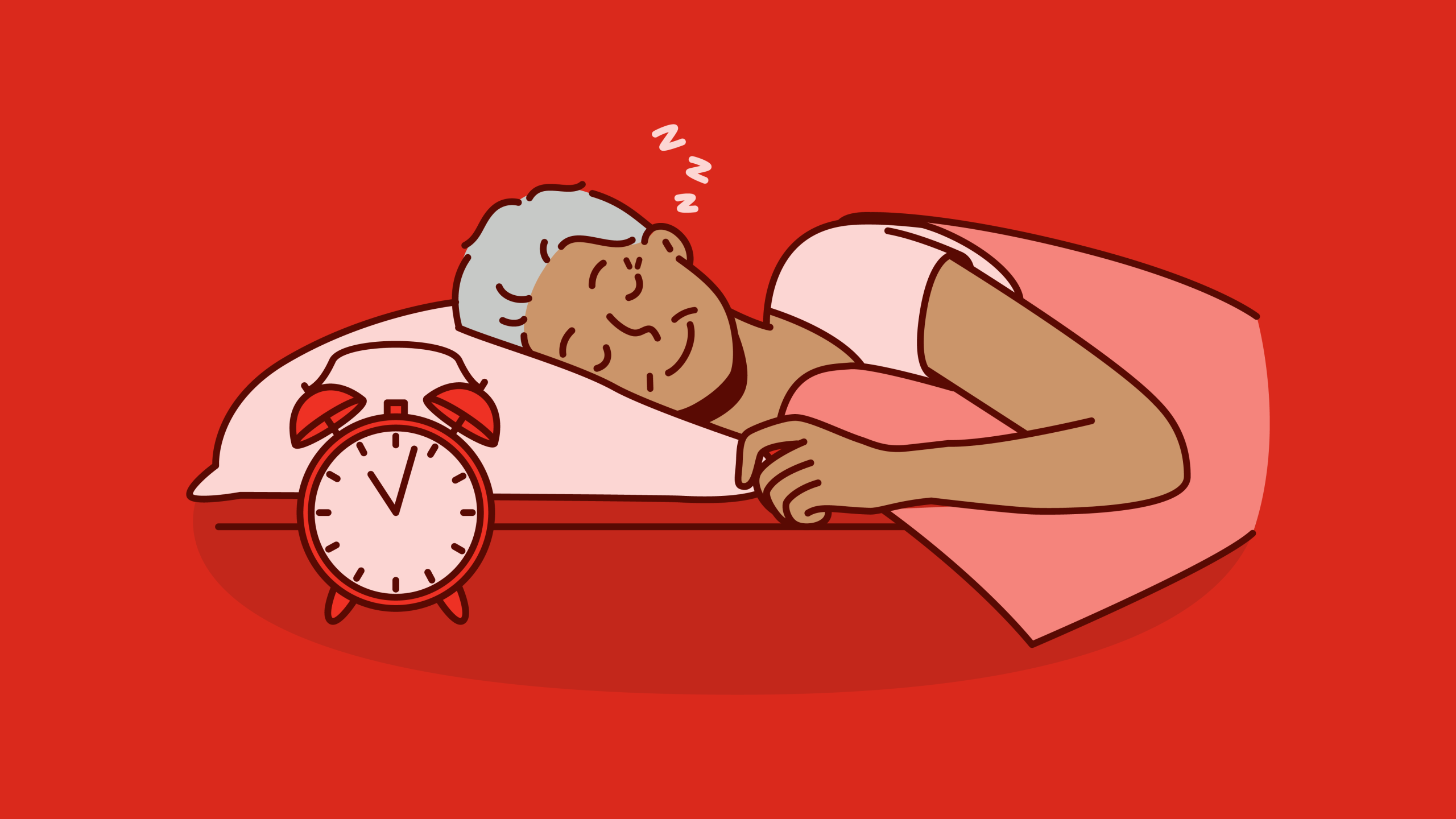 Senior sleeping